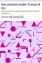 [Gutenberg 42785] • Notes and Queries, Number 170, January 29, 1853 / A Medium of Inter-communication for Literary Men, Artists, Antiquaries, Genealogists, etc.